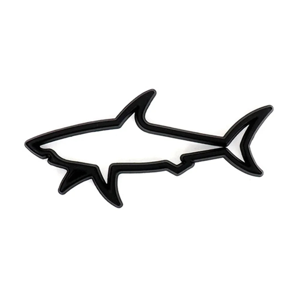Car Styling 3D Metal Sticker Fish Shark Emblem Badge Decals Automobile Motorcycle Fuel Cap Decoration Logo Car Accessories