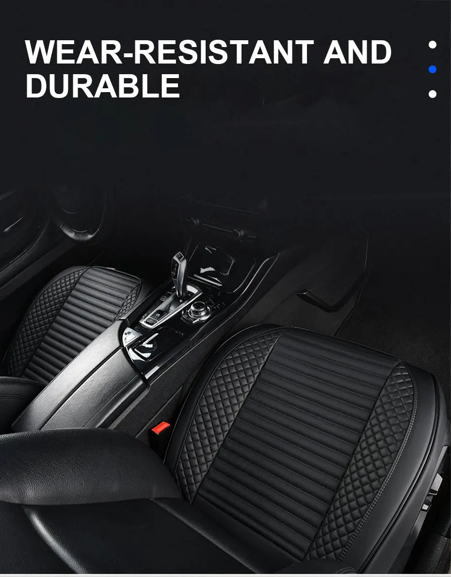 AUTOMECHANIST Nappa Leather Car Seat Cover Universal Front Seat Covers Mat Breathable Seat Cover Protector Cushion Accessories