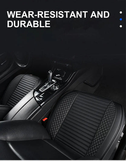 AUTOMECHANIST Nappa Leather Car Seat Cover Universal Front Seat Covers Mat Breathable Seat Cover Protector Cushion Accessories