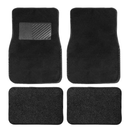 PVC Plush Car Floor Mats Non-Slip Wear-Resistant Easy-Clean Car Carpet Velcro Backed Car Floor Mats Suitable For All Seasons