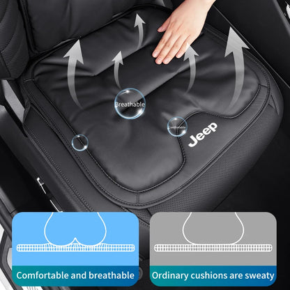 Car Velvet Cushion Vinter Leather Backrest Seat Cover Accessories For Jeep Grand Cherokee Compass Patriot Renegade Wrangler Libe