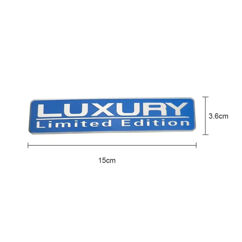 Car Chrome Luxury Limited Edition Metal Sticker Car Body Trunk Emblem Badge Stickers Decals Universal Auto Exterior Sticker