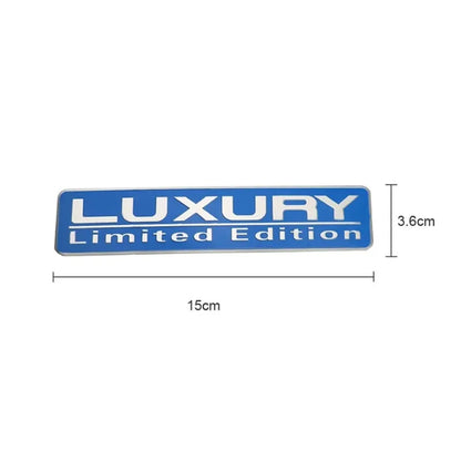 Car Chrome Luxury Limited Edition Metal Sticker Car Body Trunk Emblem Badge Stickers Decals Universal Auto Exterior Sticker