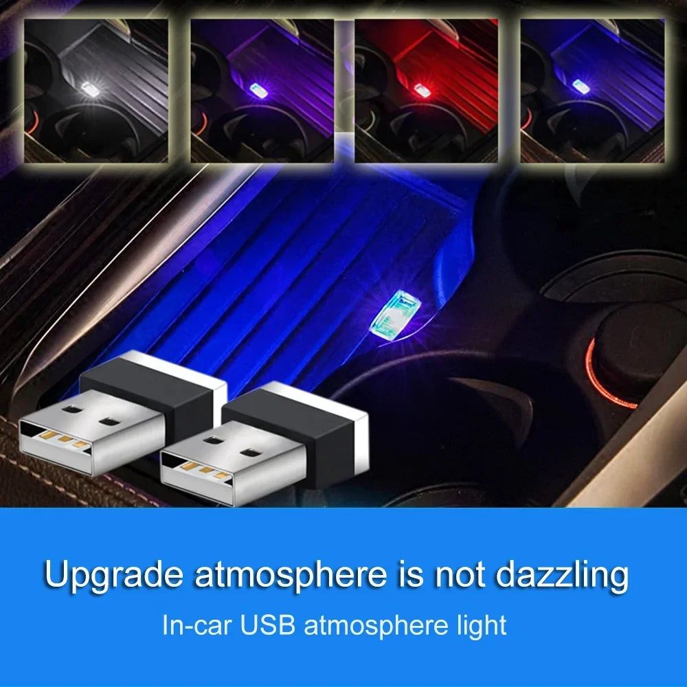 Mini USB LED Car Light - Auto Interior USB Atmosphere Light, Plug and Play Decor Lamp, Emergency Lighting, Stonego USB Lamp