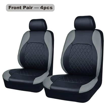 PU Leather Car Seat Cover - Universal, Waterproof, for Sedan, SUV, Pickup Truck, All Seasons