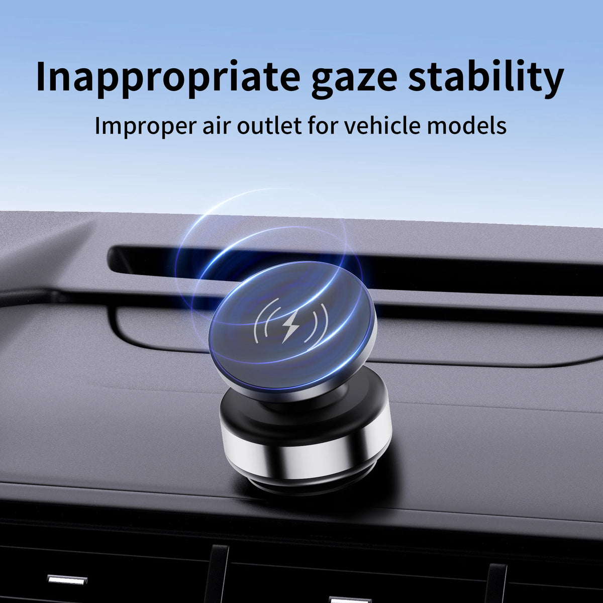 360 degree Rotation Magnetic Vacuum Car Phone Holder For Magsafe IPhone Suction Cup Navigation Stand Bracket Car Phone Holder