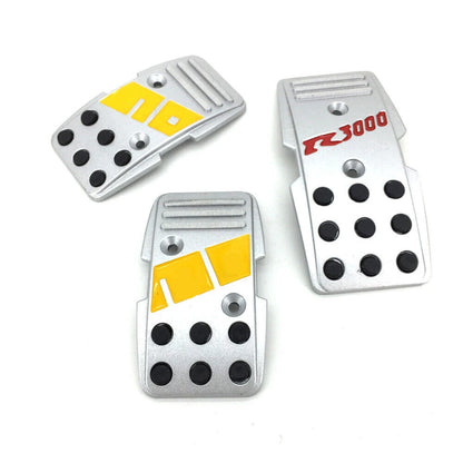 3pcs mom Style R3000 Manual Car Clutch Brake Accelerator Foot Pedals Fuel Pedal Pads Most Vehicle antideslizantes Pad Cover