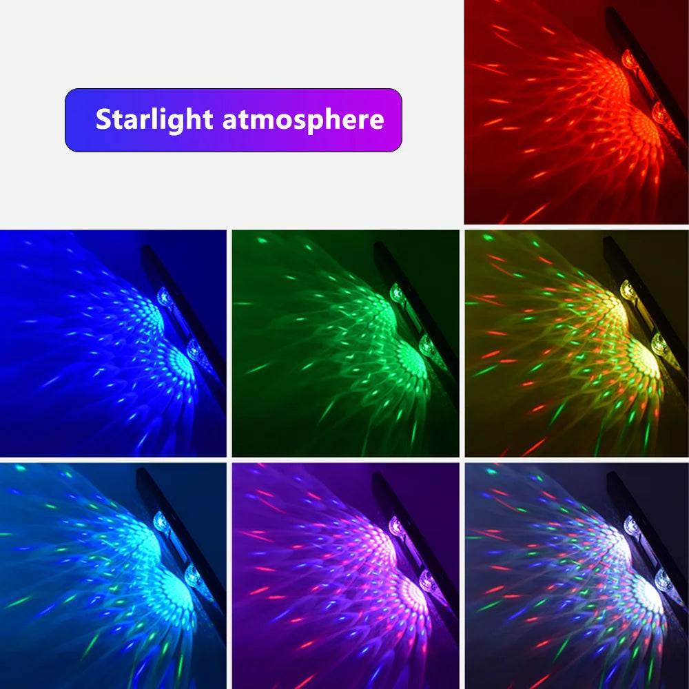 wireless rgb car interior atmosphere light With remote control Music Control Rhythm interior car lights led For car indoor
