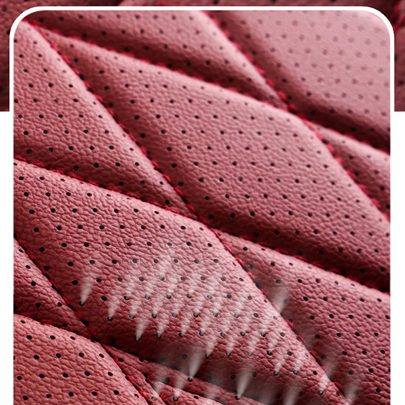 Breathable Nappa Leather Car Seat Cover Universal Comfortable Front Seat Cushion Durable Four Seasons Seat Covers Accessories