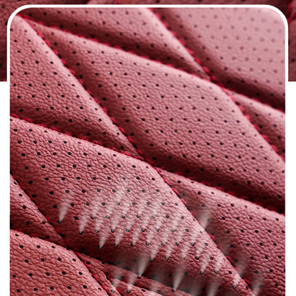 Breathable Nappa Leather Car Seat Cover Universal Comfortable Front Seat Cushion Durable Four Seasons Seat Covers Accessories