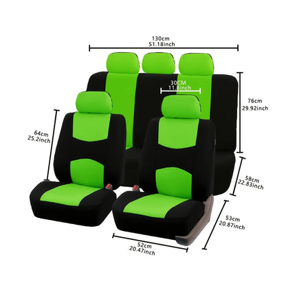 5seats universal car seat cover with interior cushion - suitable for cars trucks and SUVs - durable waterproof and easy to clean