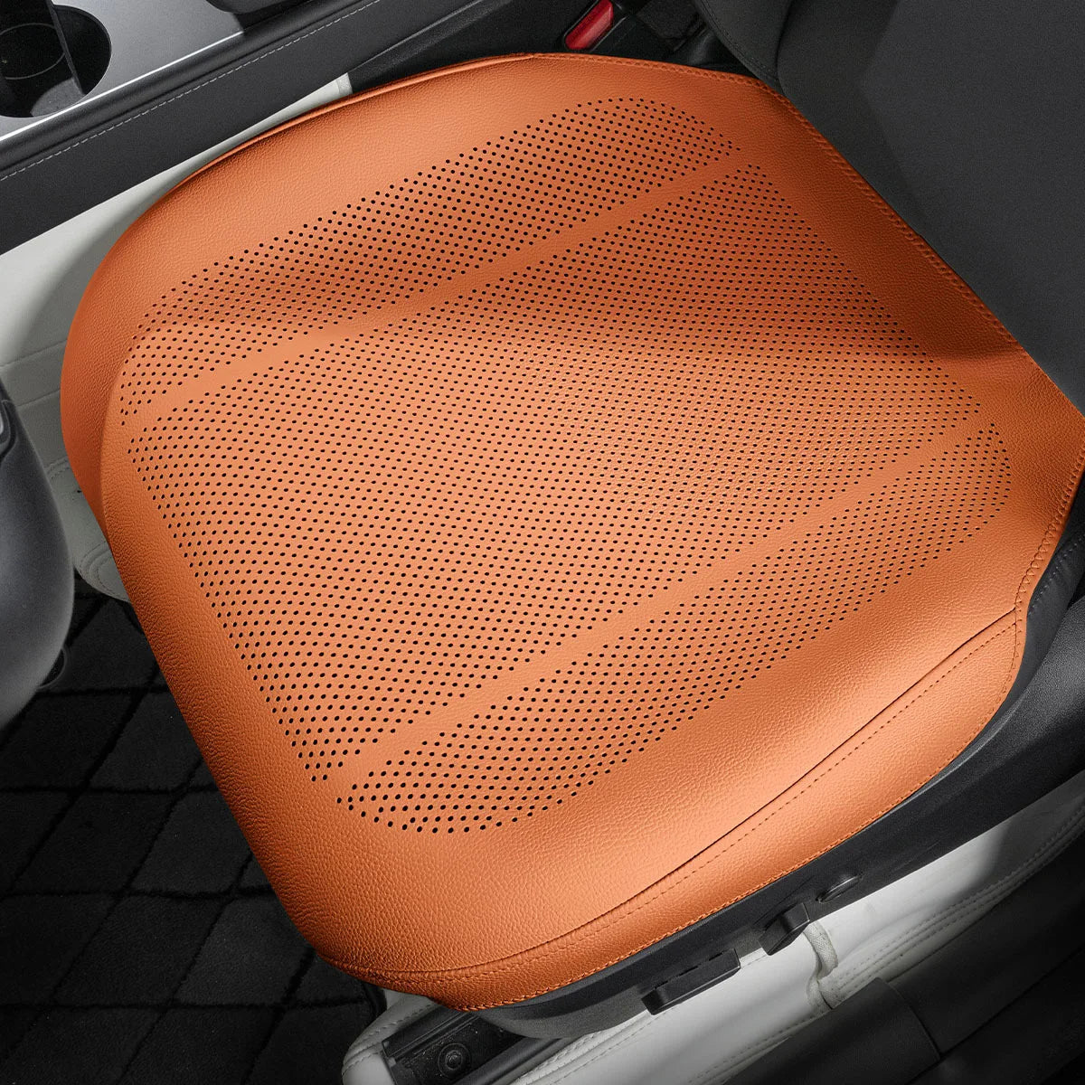 Breathable Leather Car Seat Cover Universal Front Seat Protection Cushion Luxury Car Interior Backrest Support Mat Accessories