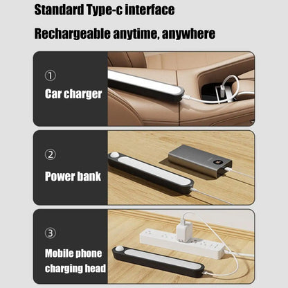 Car Trunk Light Automatic Rechargeable LED Tail Light Interior Bars High Brightness Auto Ceiling Lamp USB Dome Lighting for