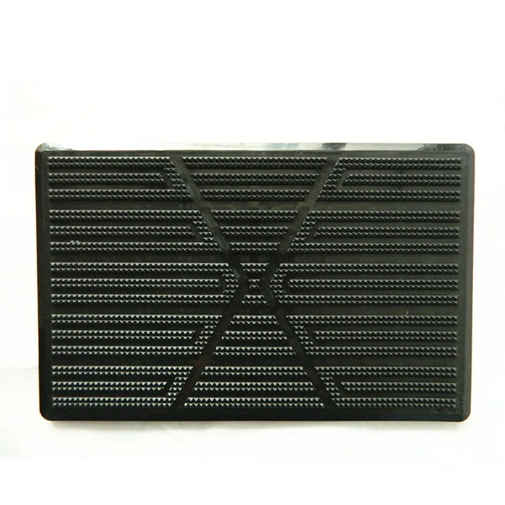 Car Carpet Plate Floor Pad Heel Foot Mat Pedal Patch Black PVC Waterproof Auto Anti-skid Pad Universal Interior Accessories
