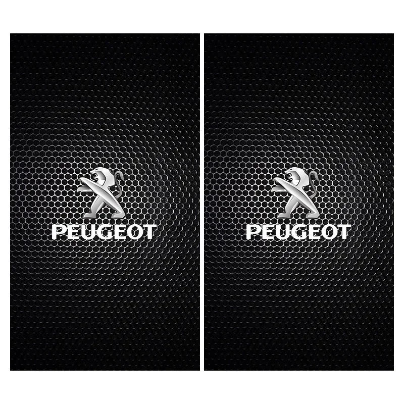Car Emblem Center Pillar Sticker Auto Door Decorative Stickers For Peugeot 308 408 508 RCZ 208 3008 2008 206 207 307 Car Gadgets