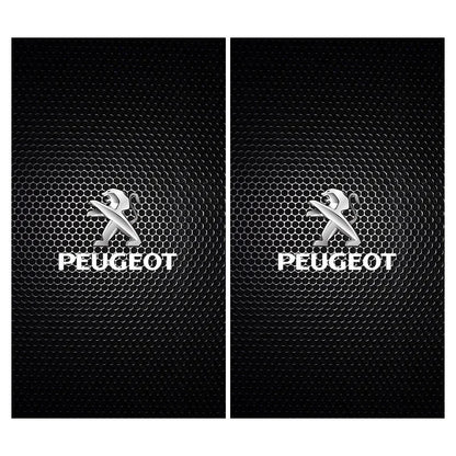 Car Emblem Center Pillar Sticker Auto Door Decorative Stickers For Peugeot 308 408 508 RCZ 208 3008 2008 206 207 307 Car Gadgets