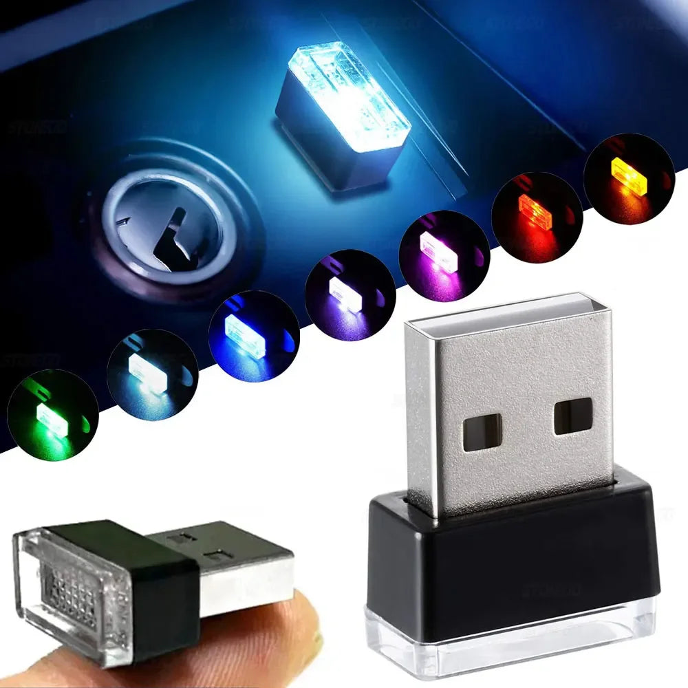 Mini USB LED Car Light - Auto Interior USB Atmosphere Light, Plug and Play Decor Lamp, Emergency Lighting, Stonego USB Lamp