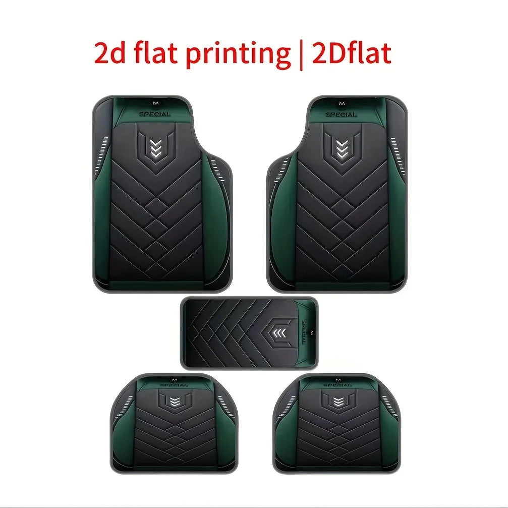 5pcs Car Floor Mats - Anti Dirty and Wear-Resistant Floor Mat, Fit for Most Vehicles, Durable Polyester, Fits for Home & Car Use