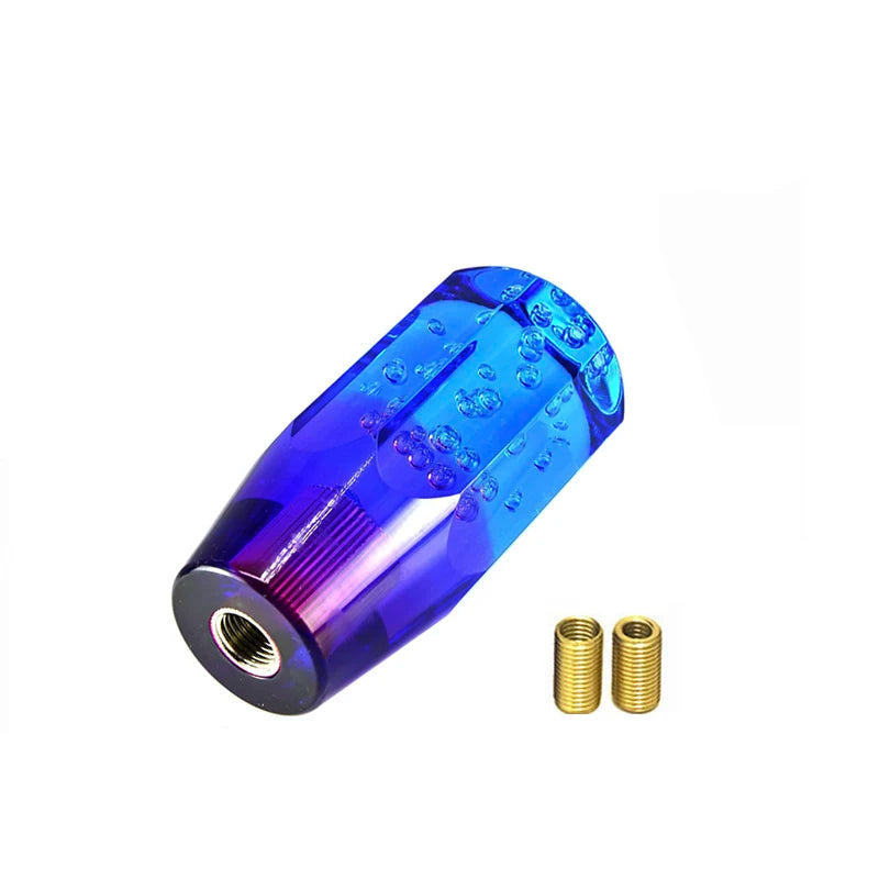 10/15/20cm Blue Purple Shift Knob Crystal Transparent Gear Shift Knob Car Modification Universal Manual Automatic Shift Knob