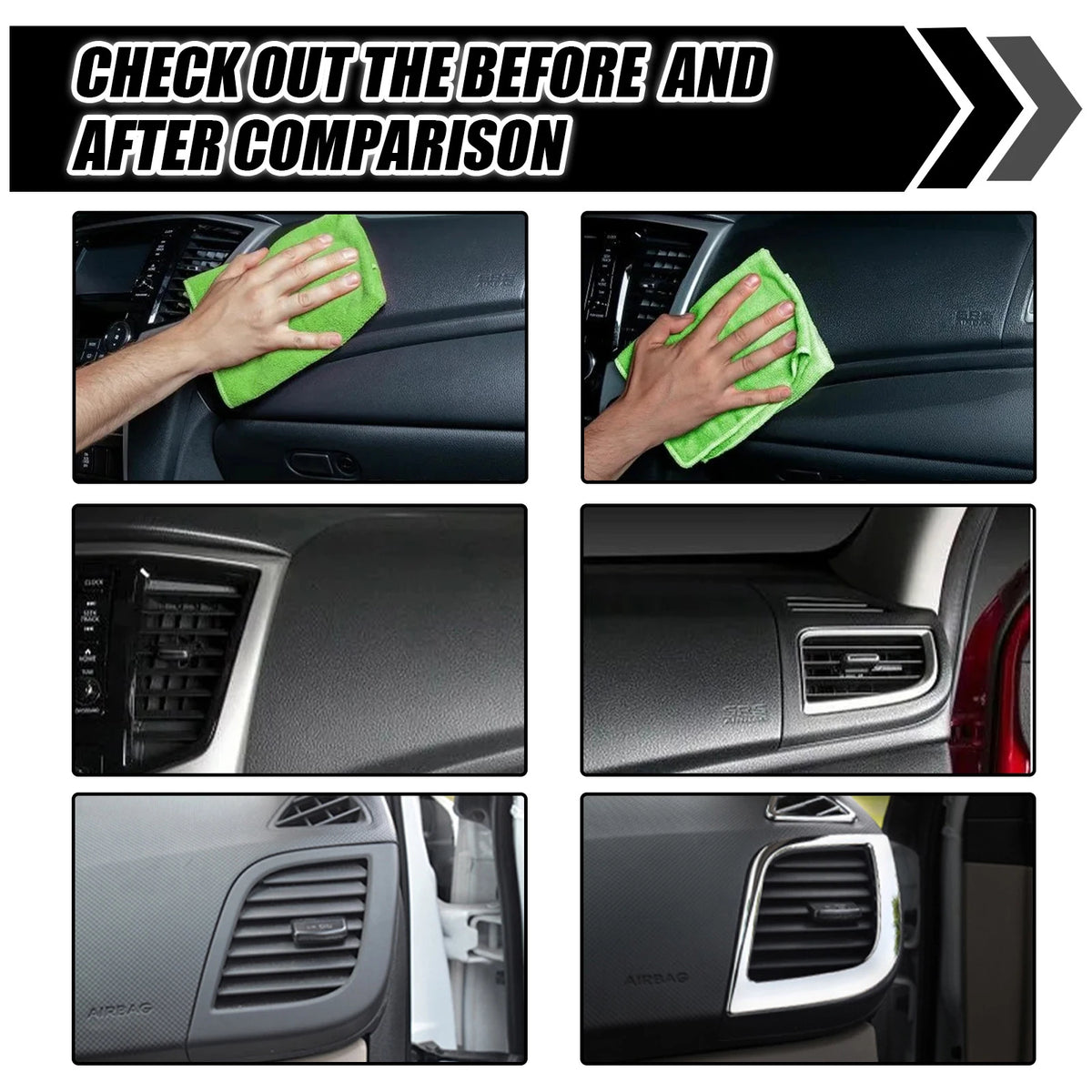 Car Interior Plastic Parts Refurbishing Agent Leather Wax Retreading Agent Auto Instrument Panel Car Dashboard Polishing Liquid