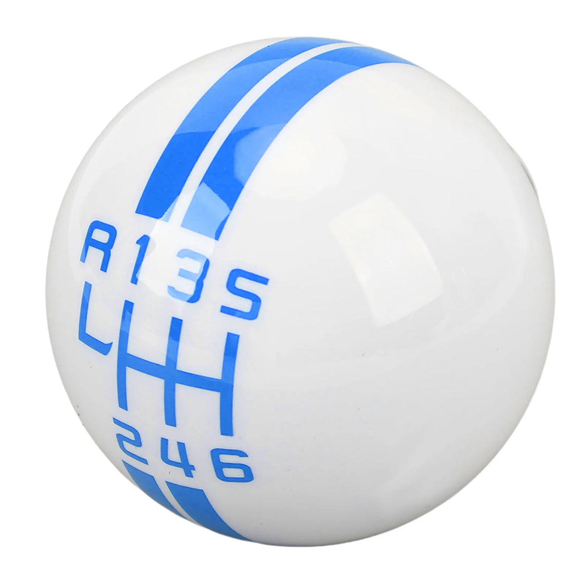 6 Speed Car Racing Gear Shift Knob for Shelby GT500 Style Round Ball Shift Knob with 3 Adapters for Manual Vehicle