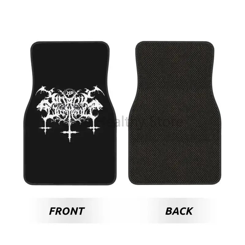 Gothic Car Floor Mats Non-Slip Carpets Rugs Auto Mat Accessories Decor Front & Rear Car Foot Mats Set of 4 Pieces