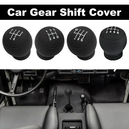 Universal Silicone Gear Shift Knob Cover For Cars Excavator Gear Shift Knob Protector
