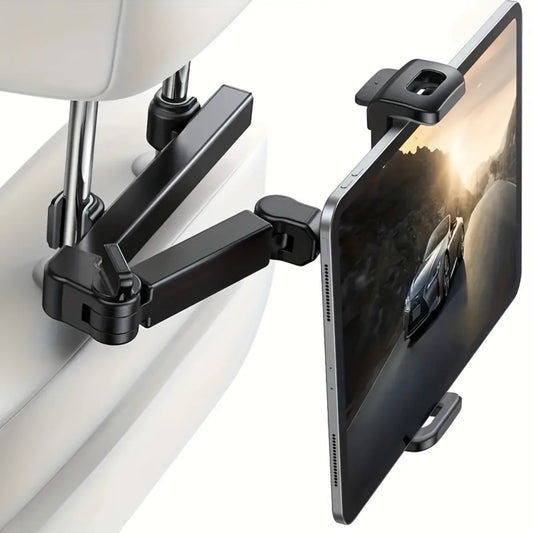Universal Car Headrest Tablet Mount for IPads, and Cell Phones - Hands-Free Entertainment for Backseat Passengers