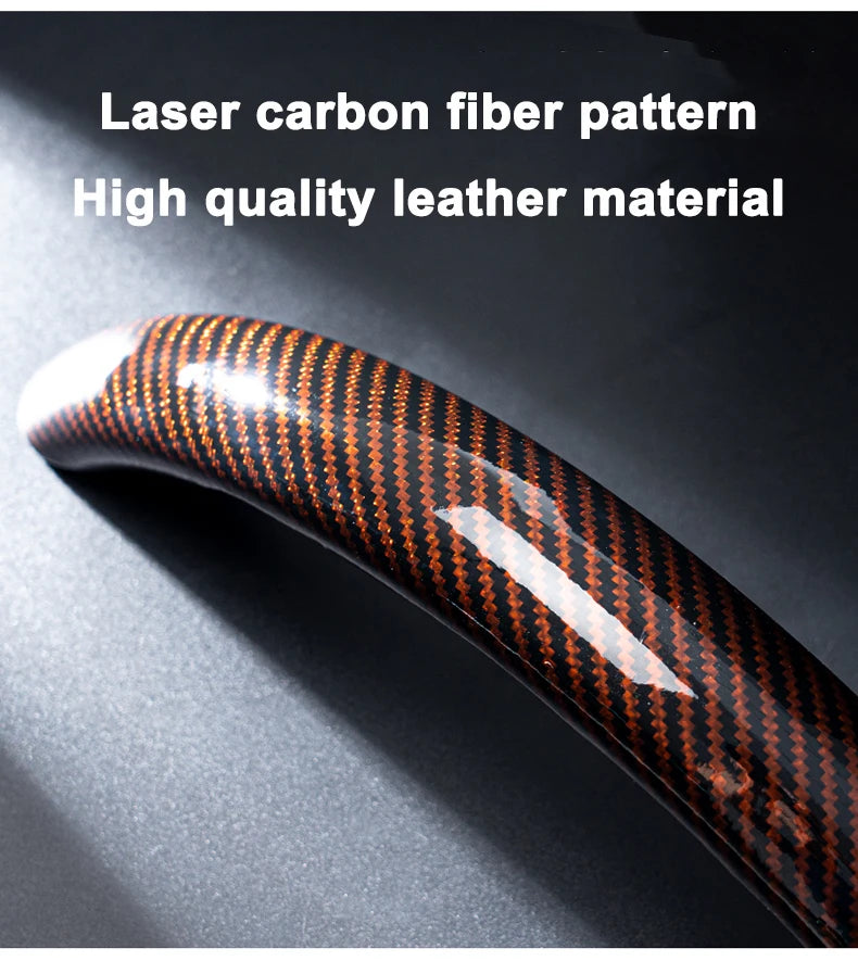 Steering Wheel Cover Anti Slip Leather Steering For Hyundai I30 Ix35 Santa Fe Sport IX45 EQUUS X25 I35 I10 I30 Solaris Tucson