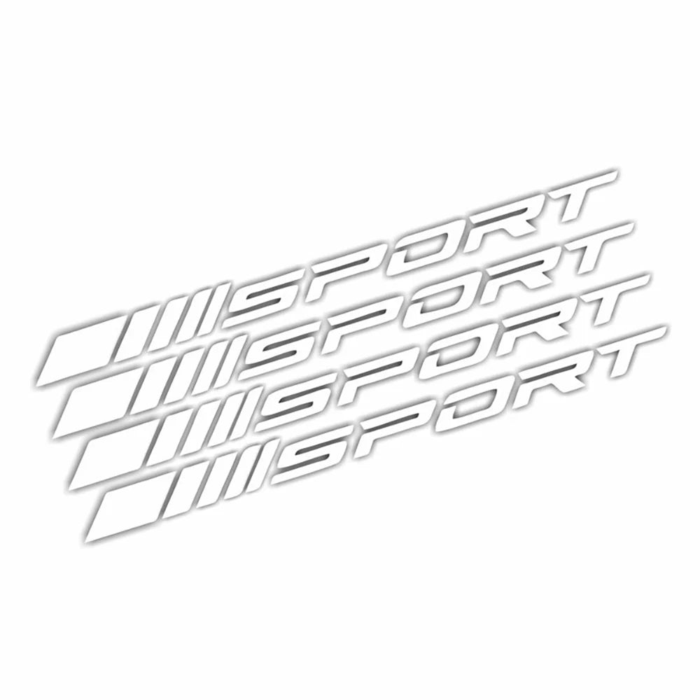 Fashion 4pc Car Stickers Wheels Rims Sport Racing DIY Stripes Decorative Stickers Emblem Car Styling Car SUV Truck Accessories