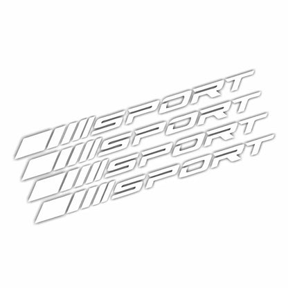 Fashion 4pc Car Stickers Wheels Rims Sport Racing DIY Stripes Decorative Stickers Emblem Car Styling Car SUV Truck Accessories