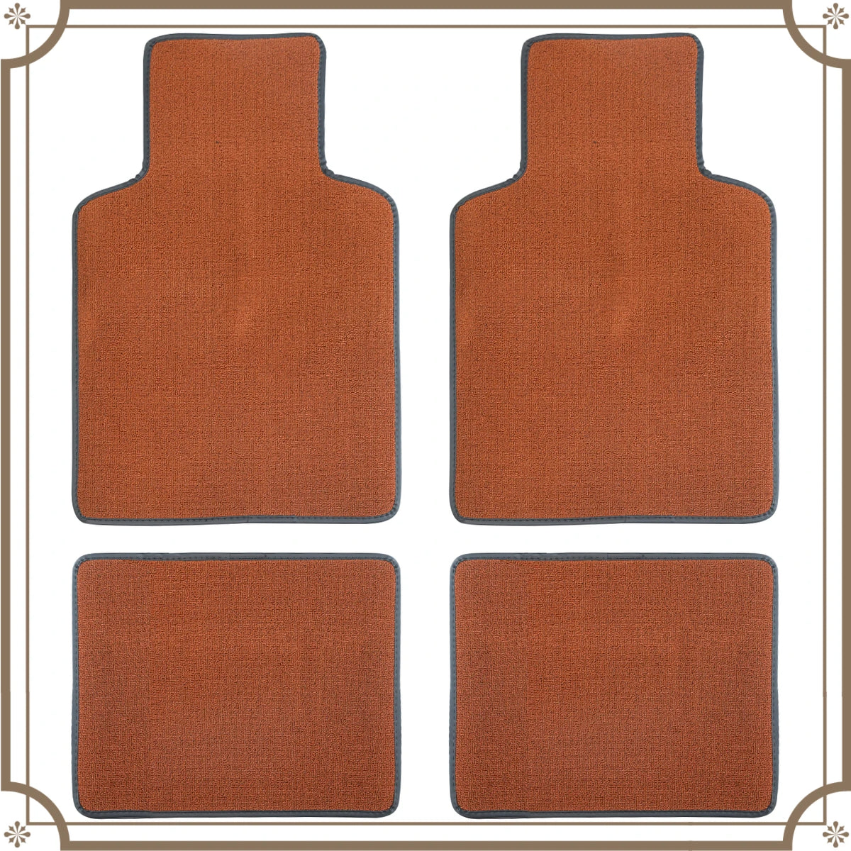 Universal Car Floor Mat Front & Rear Automotive Carpet Floor Mats for Auto SUV Sedans Vans Accessories Dirt and Wear-resistant