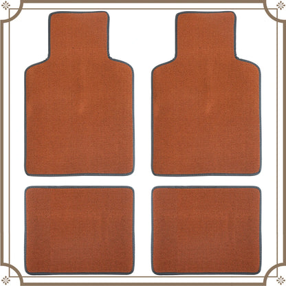 Universal Car Floor Mat Front & Rear Automotive Carpet Floor Mats for Auto SUV Sedans Vans Accessories Dirt and Wear-resistant