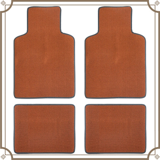 Universal Car Floor Mat Front & Rear Automotive Carpet Floor Mats for Auto SUV Sedans Vans Accessories Dirt and Wear-resistant