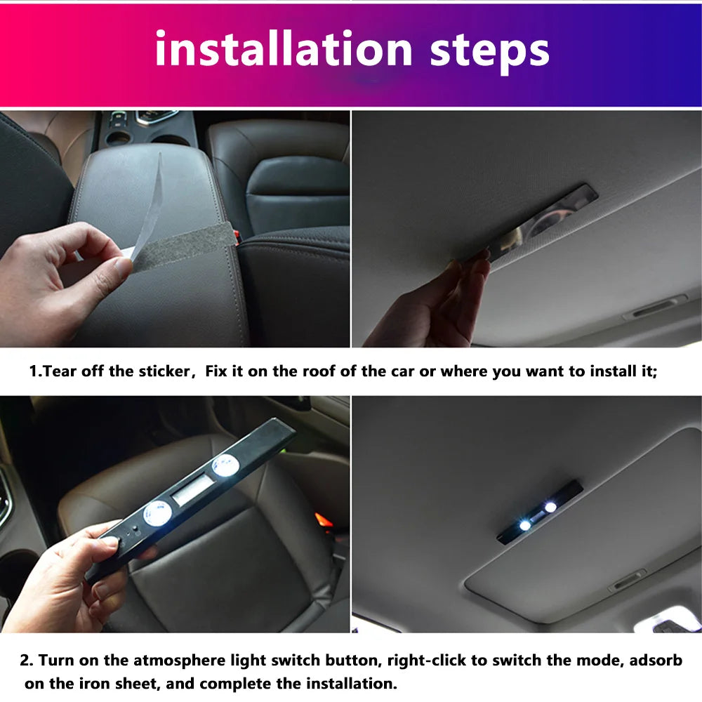 wireless rgb car interior atmosphere light With remote control Music Control Rhythm interior car lights led For car indoor