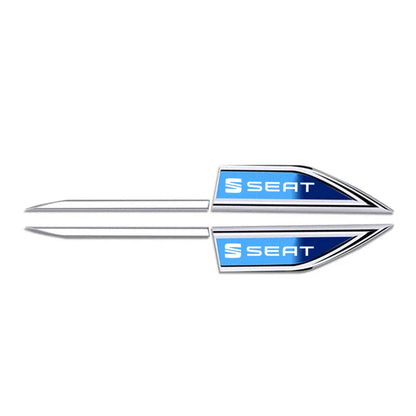 DIY Car Emblem Fender Blade Decal Badge Car Body Protective Sticker For TOLEDO leon EXEO mk3 mk2 5f ateca altea seat FR