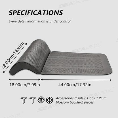 SEAMETAL Car Seat Cushion with Leg Support Universal Car Seat Protection Cover with Extension Leg Rest Padding Relieve Fatigue