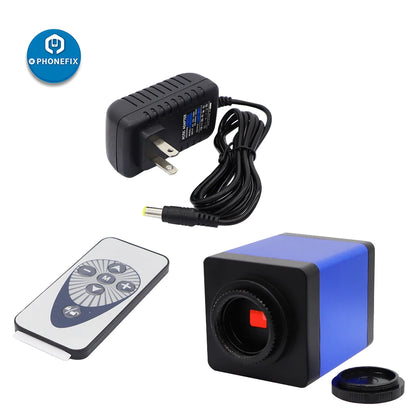 Microscopic Camera Digital Video HDMI Trinocular Microscope Camera 51MP 48MP 38MP VGA HDMI HD USB-C for Phone Electronic Repair