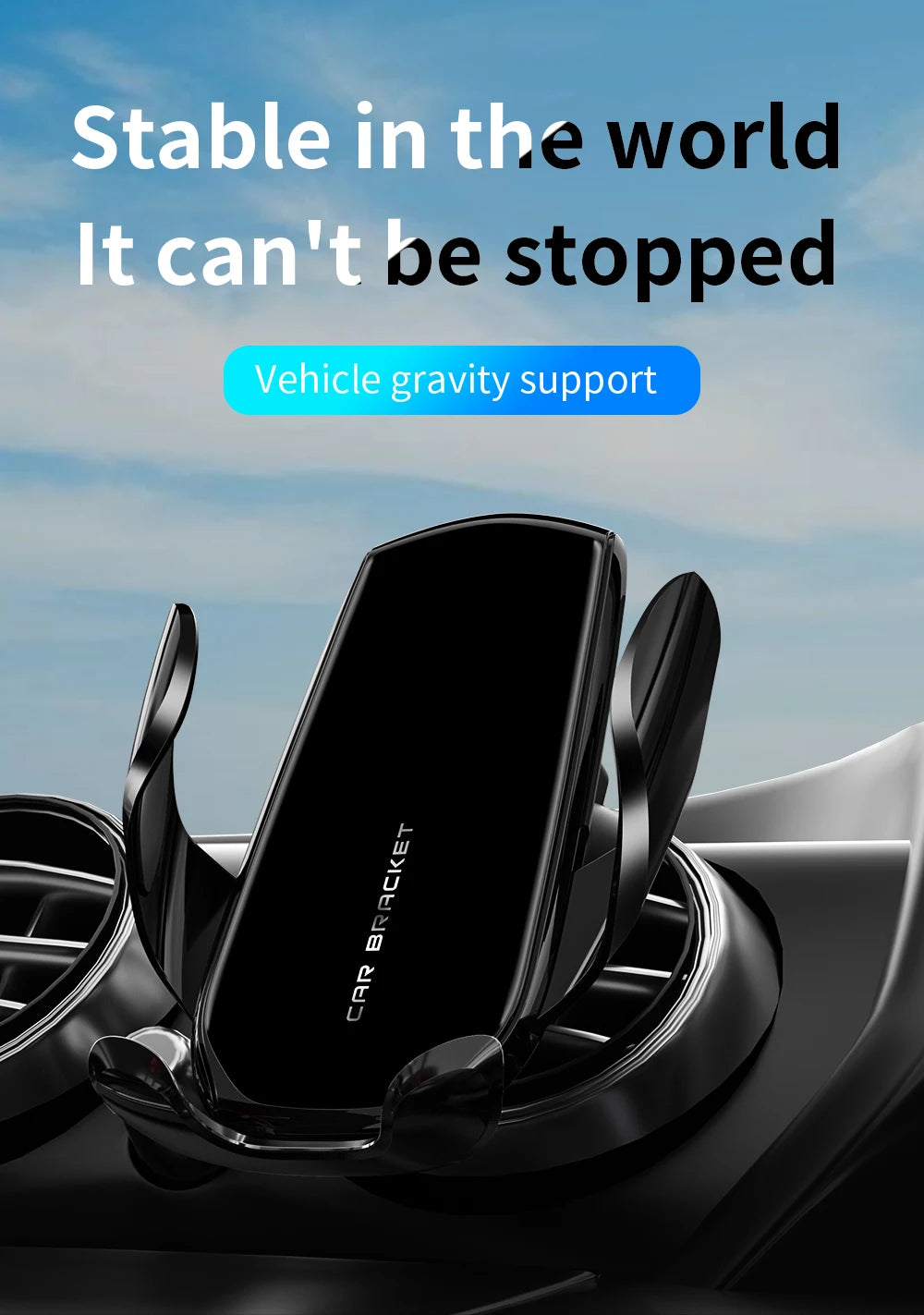 Magnetic Car Phone Holder For Hyundai Accent Solaris 2016 2017 2018 2019 2020 15W Wireless Charging Car Phone Holder Magsafe