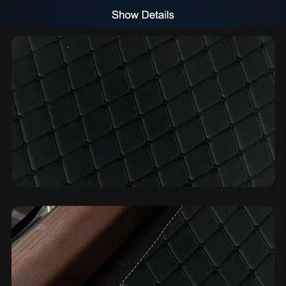 Car Floor Mats 4PCS Universal PU Leather Waterproof Auto Foot Pad Protector Carpet Front and Rear Mats Set Auto Accessories