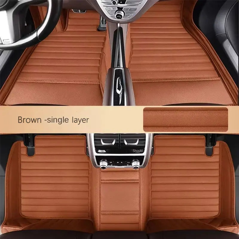 Car Floor Mats Suitable for New Beetle 2004~2009 Anti slip and wear-resistant PU leather car interior mat