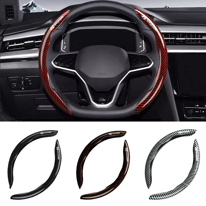 Steering Wheel Cover Anti Slip Leather Steering For Hyundai I30 Ix35 Santa Fe Sport IX45 EQUUS X25 I35 I10 I30 Solaris Tucson