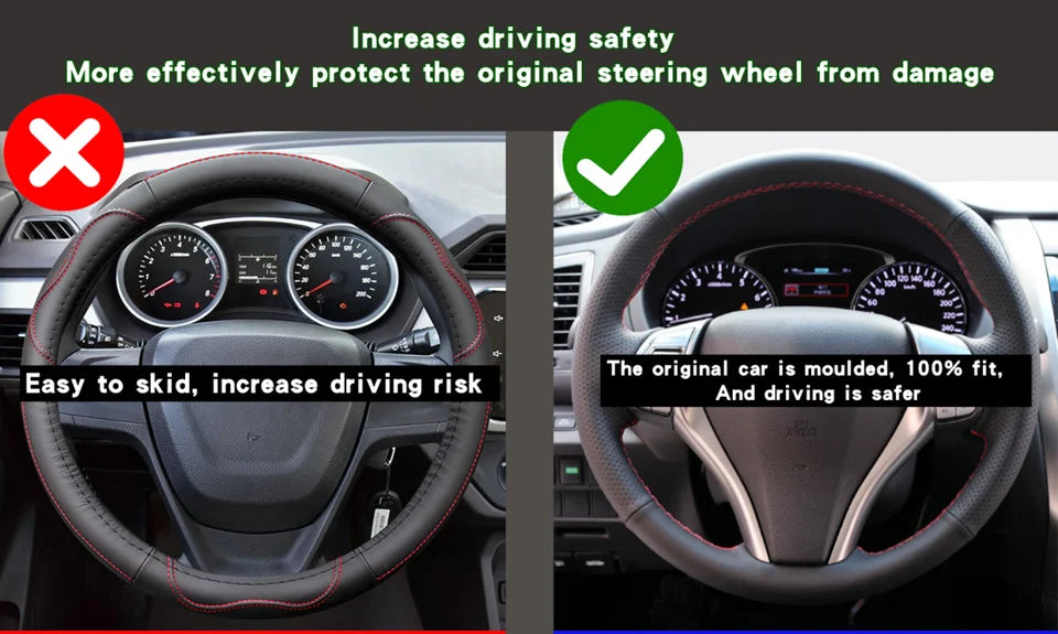 Custom Steering Wheel Cover Genuine Leather Fit For Lexus GS350 GS450h GS460 2009 2010 Lexus ES240 ES250 ES300 ES350 2007-2012