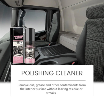 Car Interior Polish & Cleaner Spray 100ml All-Purpose Detailer for Dashboard Leather Plastic Restores Shine & Protects Care Kit
