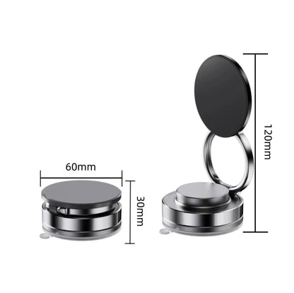 Magnetic Phone Holder for Car 360° Rotatable Foldable & Adjustable Magnetic Car Mount ,Suction Cup Phone Holder for Car/Mirror
