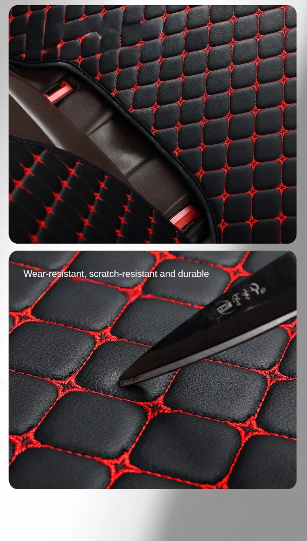 PU Leather Car Seat Cover Universal Minimalism Soft Seat Cushion Protective Cover with Storage Pocket Car Interior Accessories