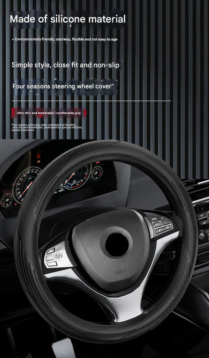 Steering Wheel Cover Protects the Car 2025 New Four Seasons Universal Silicone Advanced Ultra-Thin Non-Slip