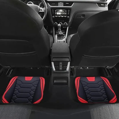 4pcs Universal Waterproof Car Floor Mats - Perfect for Front & Rear Vehicles - Polyester Fiber Non-slip Car Carpet Accessories