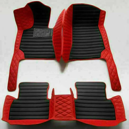 Leather Car Floor Mats For Seat Leon MK3 2012 2013 2014 2015 2016 2017 2018 2019 2020 All Weather Waterproof Car Floor Mats