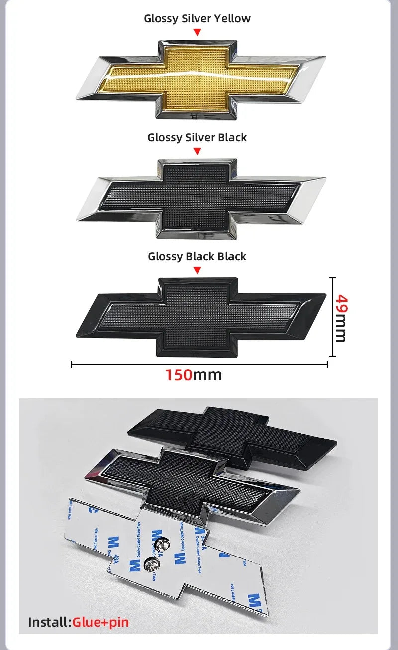 ABS Car Front Hood Emblem Sticker Rear Tail Trunk Badge Accessories for Chevrolet Epica Spark Aveo Captiva Cruze Malibu XL Trax